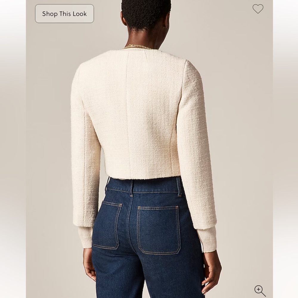 J.Crew Bridgette lady jacket in tweed in Natural - Picture 3 of 10